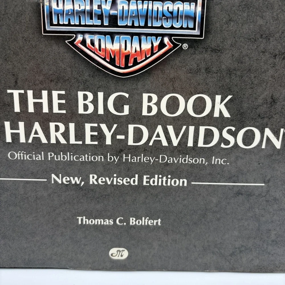 Big Book of Harley‎ Davidson Bolfert 1991 Vintage Coffee Table Book 300 Pages